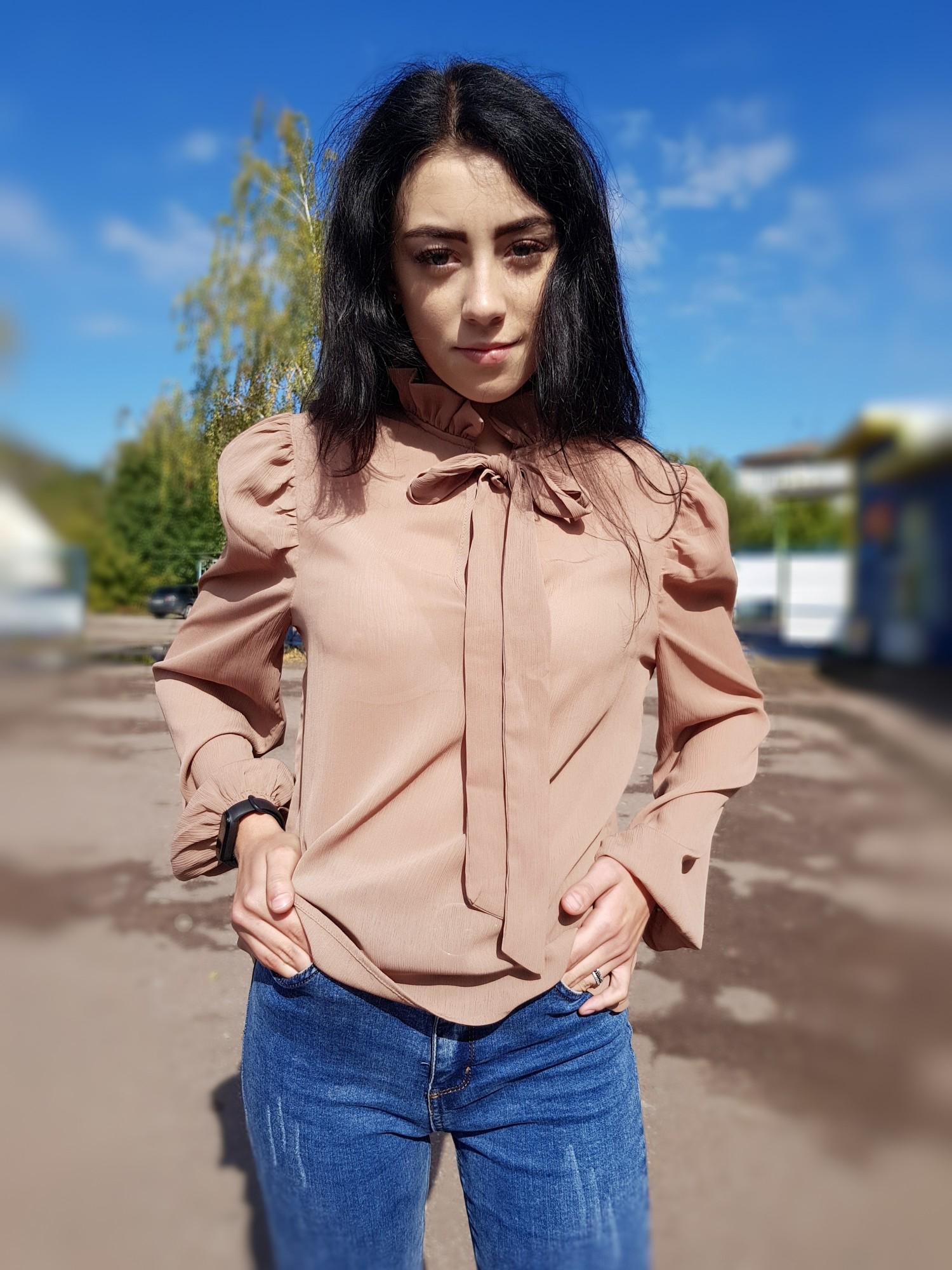 Блуза Boohoo L Коричневый (10352/46)