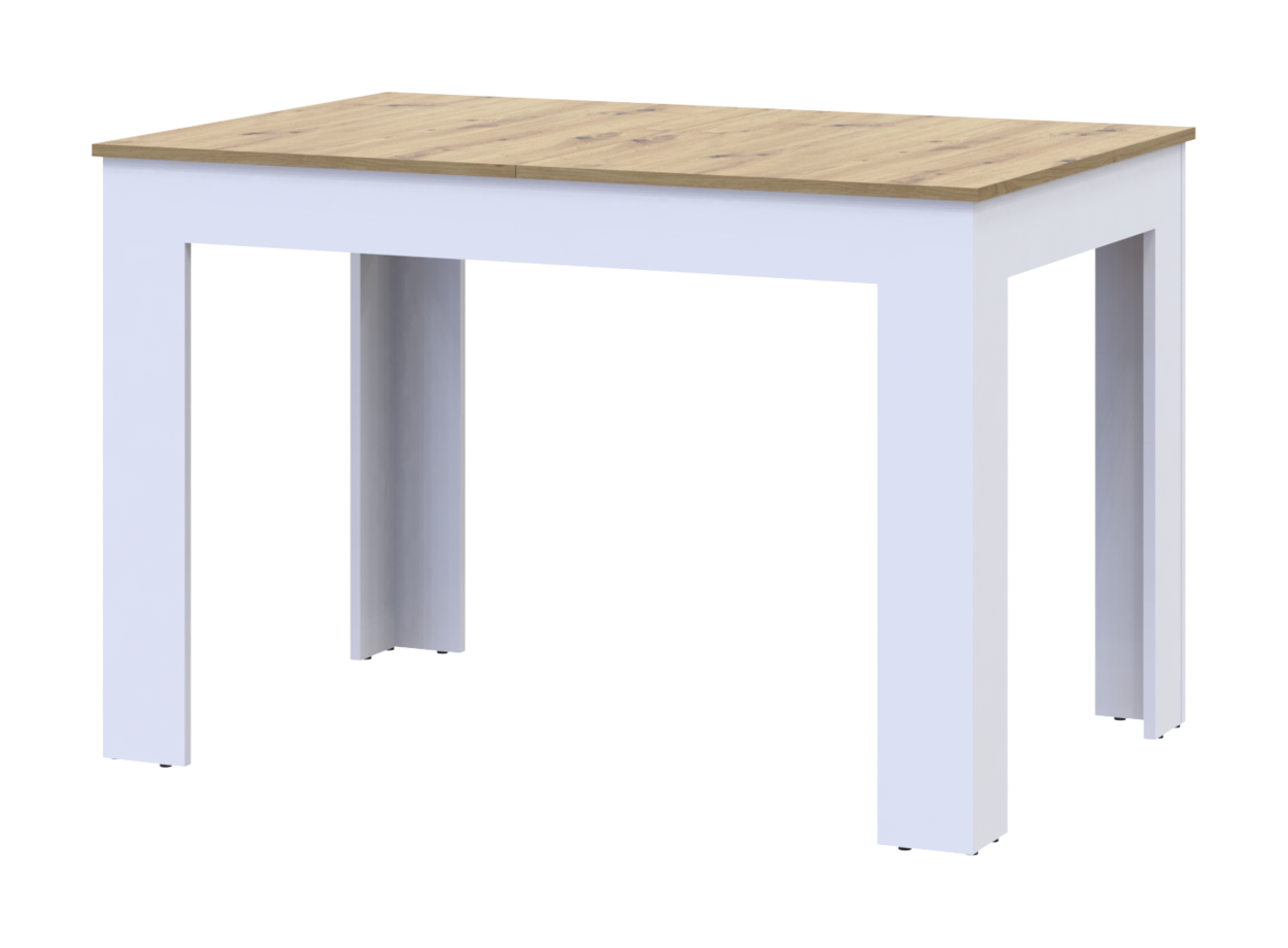 Обеденный стол Doros Флинт 120/170х80х78 см Белый/Дуб артизан (41510130) - фото 5