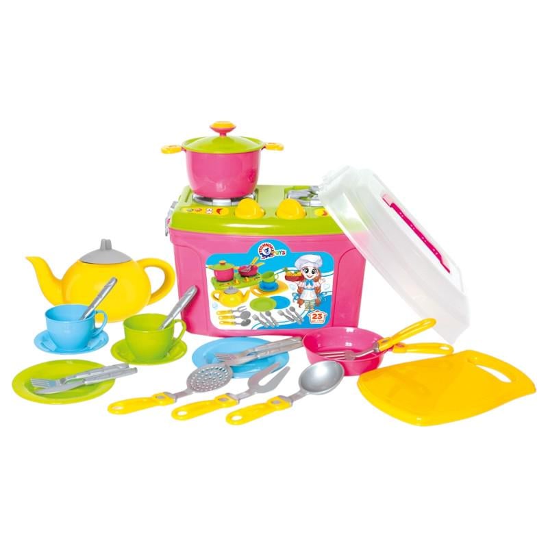 Набір посуду ТехноК дитячий ігровий з плитою 23 ел. (2407)