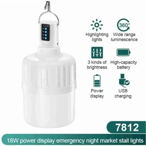 Лампа акумуляторна DP 7812 LED 18W 2000mAh USB 14х8 см - фото 3