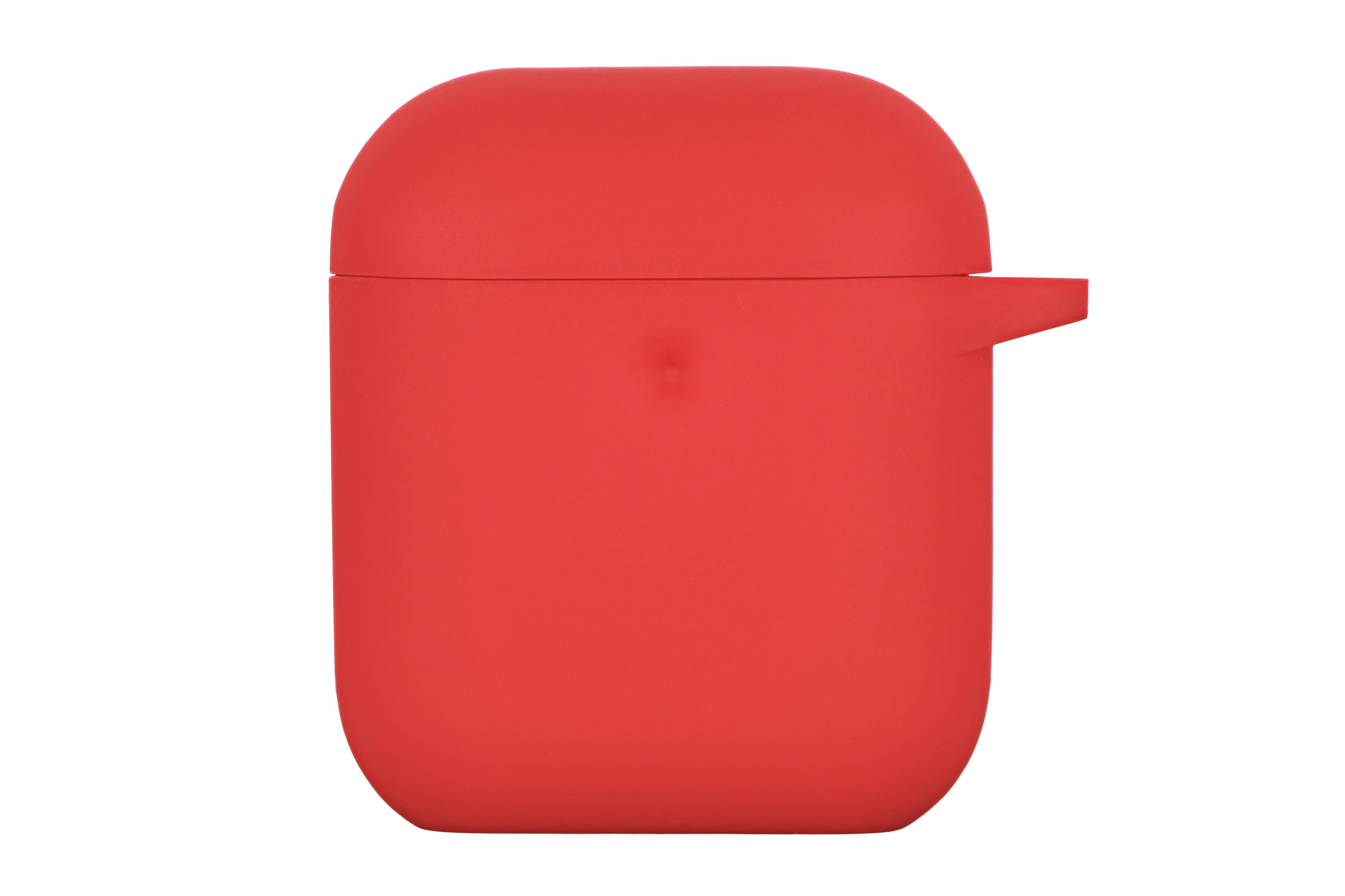 Чехол для наушников 2E для AirPods Pure Color Silicone 3 мм (ERC-2E-AIR-PODS-IBPCS-3-RD) - фото 1