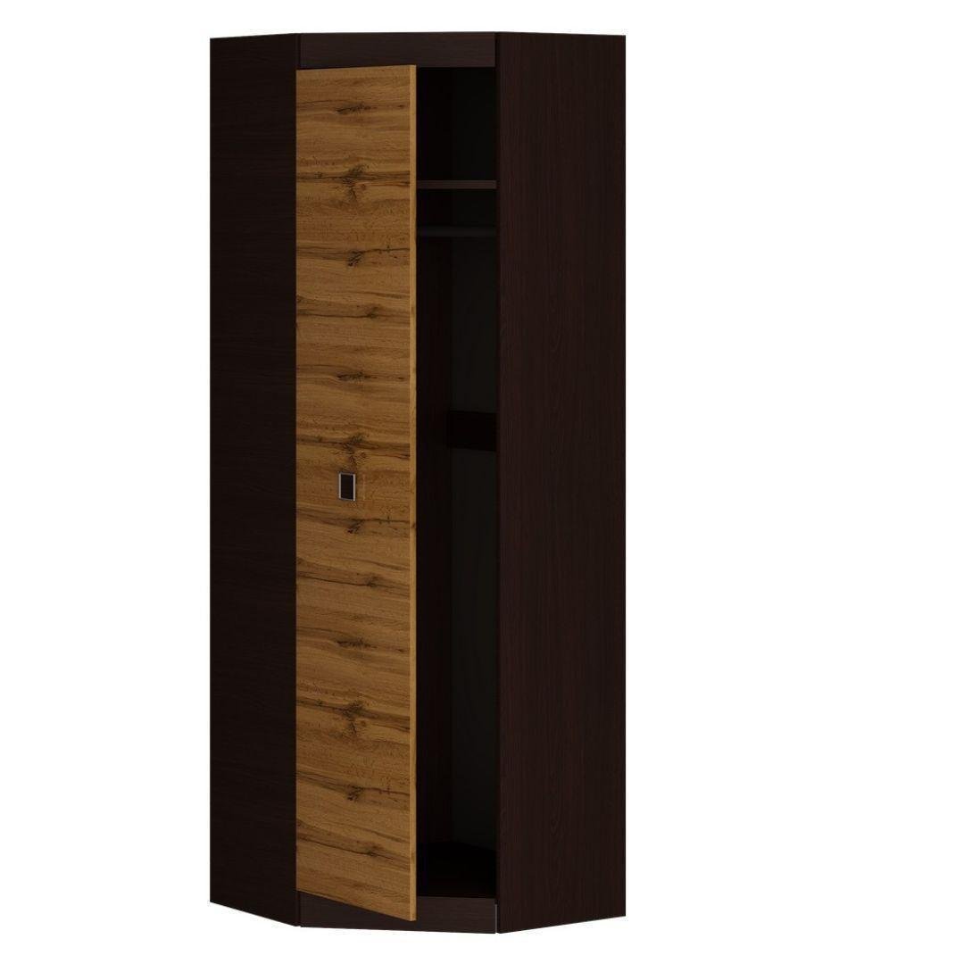 Шкаф угловой Еверест Соната-70 70х70х205 см Венге/Крафт золотой (EVR-20232) - фото 2