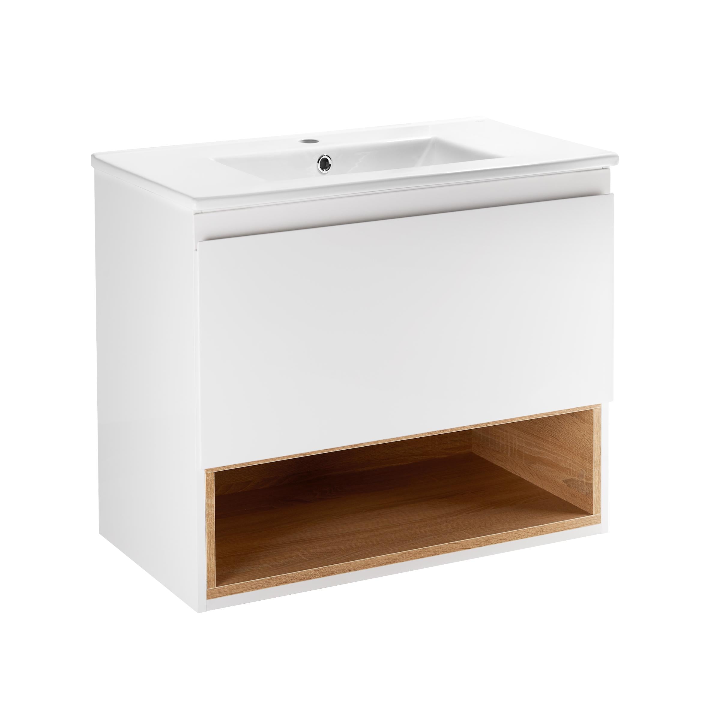 Тумба с умывальником подвесная Q-tap Robin QT1372TPВ7001WWO 71,5x59,5x47 см Белый (99058)