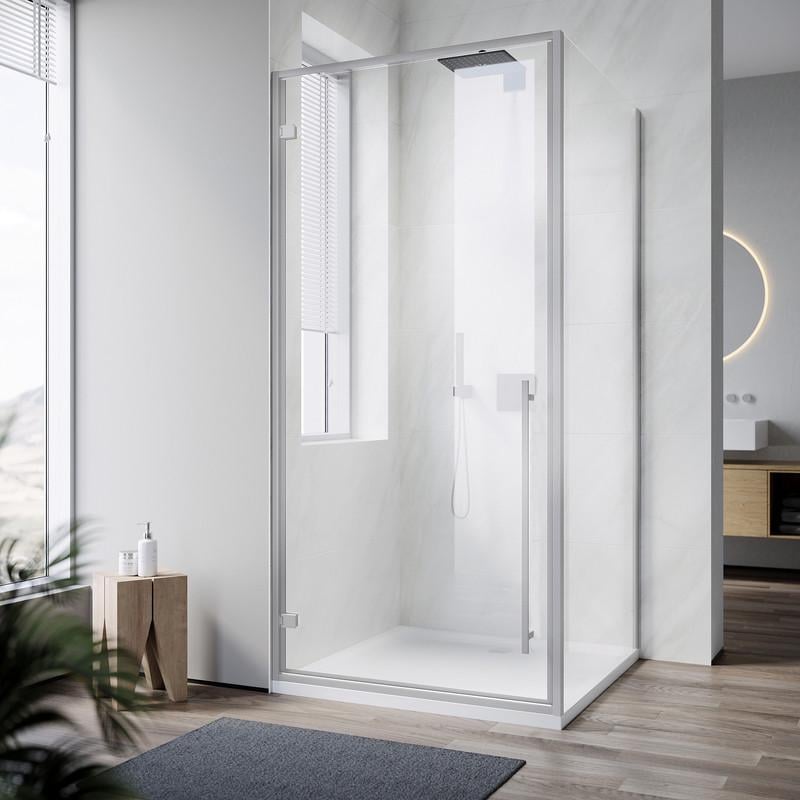 Душевая кабина без поддона KOER SR SC08-90x90x200-TR-01 прозрачное стекло Easy Clean 6 мм Хром (KR5371) - фото 5