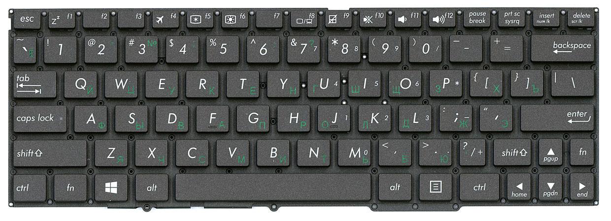 Клавиатура для ноутбука Asus TF600 Black Клавиатура для ноутбука Asus TF600 Black
