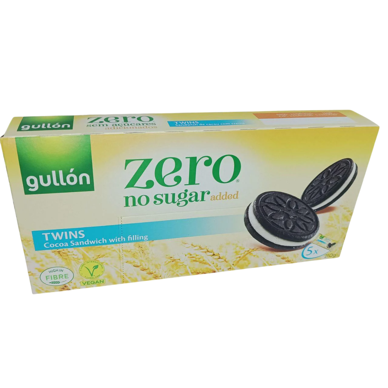 Печенье GULLON Diet Nature Twins Какао с кремом без сахара 210 г