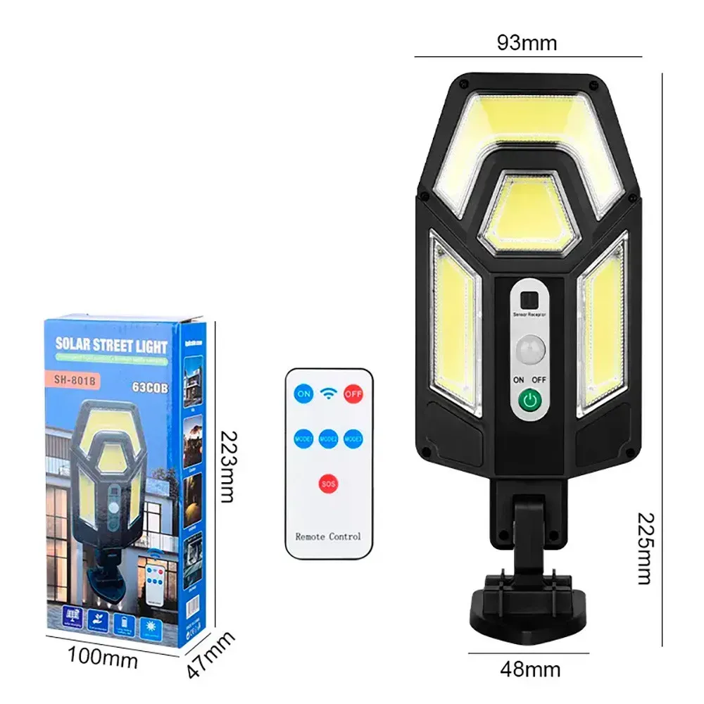 Уличный светильник HS-801B на солнечной батарее с пультом с датчиком движения (234573833) - фото 9 Уличный светильник HS-801B на солнечной батарее с пультом с датчиком движения (234573833) - фото 9