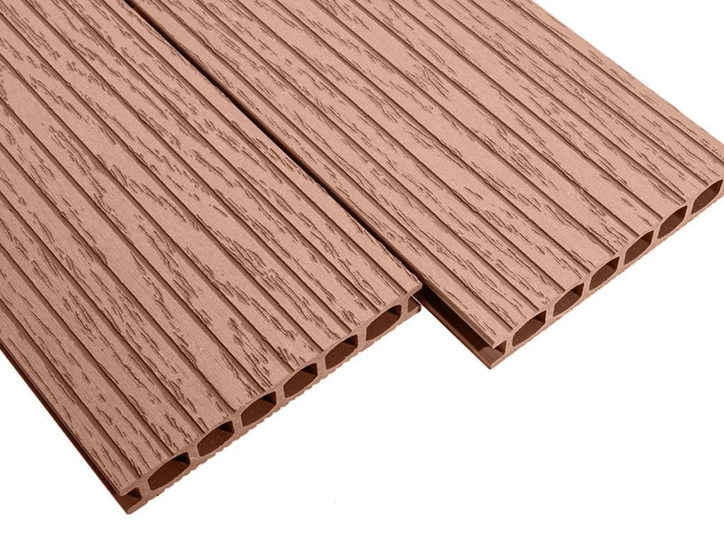 Доска террасная ДПК Holzdorf Импресс 162х24х2400 мм Каштан