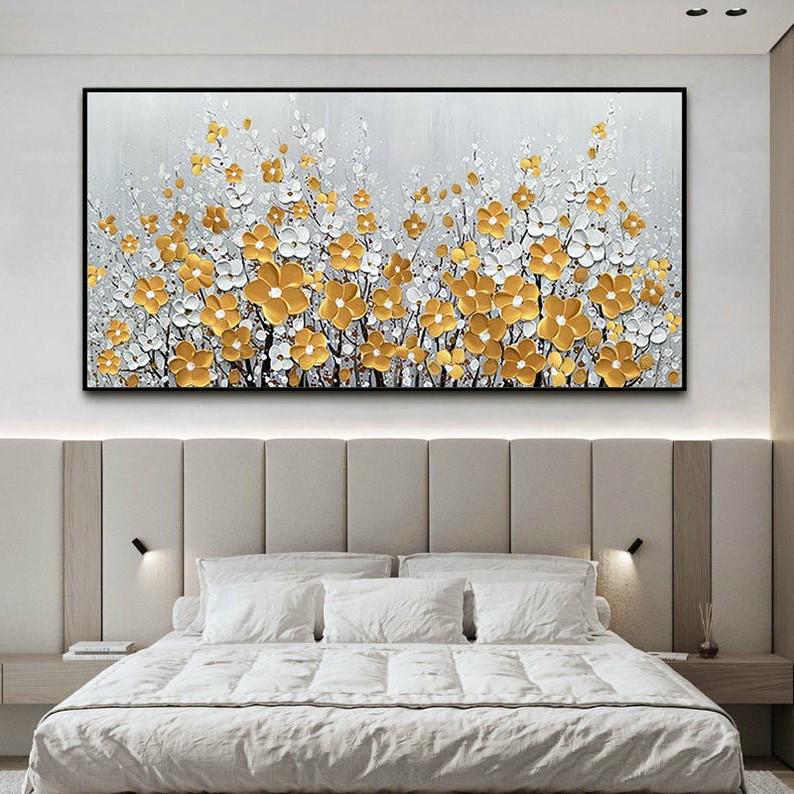 Картина на полотні ArtSale Квіти 50х100 см flwr0036