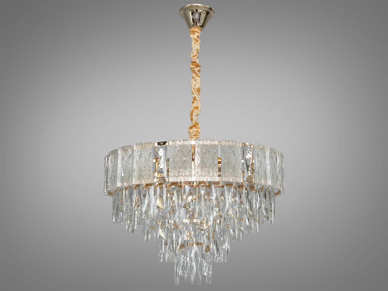 Люстра хрустальная в спальню 327-500GD-LS Золотой (2187440984)