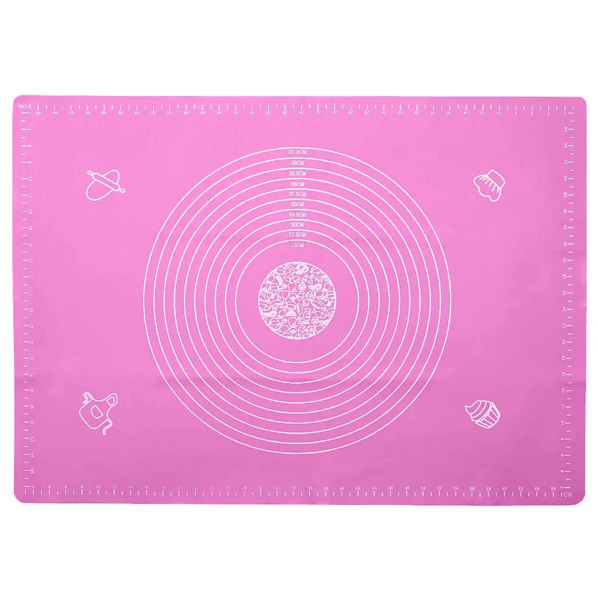 Коврик для раскатывания теста A-plus 50х70 см Розовый (1801634728)