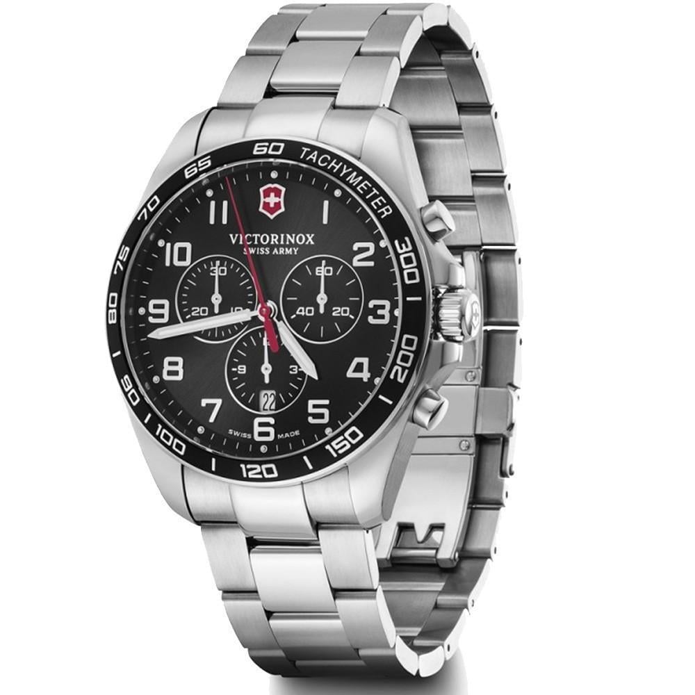 Наручний годинник чоловічий Victorinox Swiss Army Fieldforce Classic Chrono кварцевий Silver (V241899) - фото 2 Наручний годинник чоловічий Victorinox Swiss Army Fieldforce Classic Chrono кварцевий Silver (V241899) - фото 2