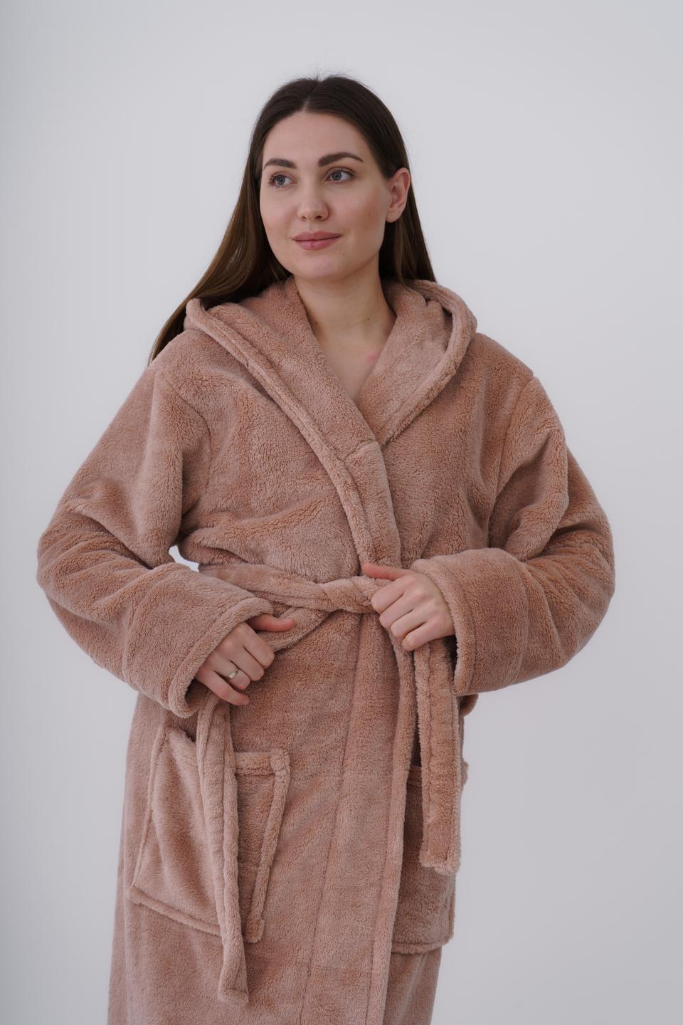 Халат жіночий UT Store HT01 S Бежевий - фото 3