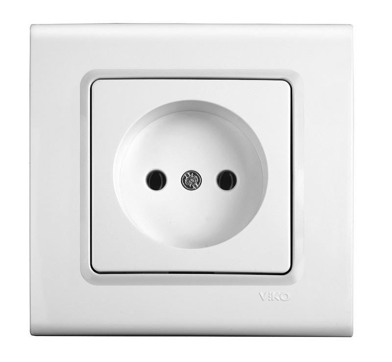 Розетка Viko Linnera без заземлення Білий (90400007)