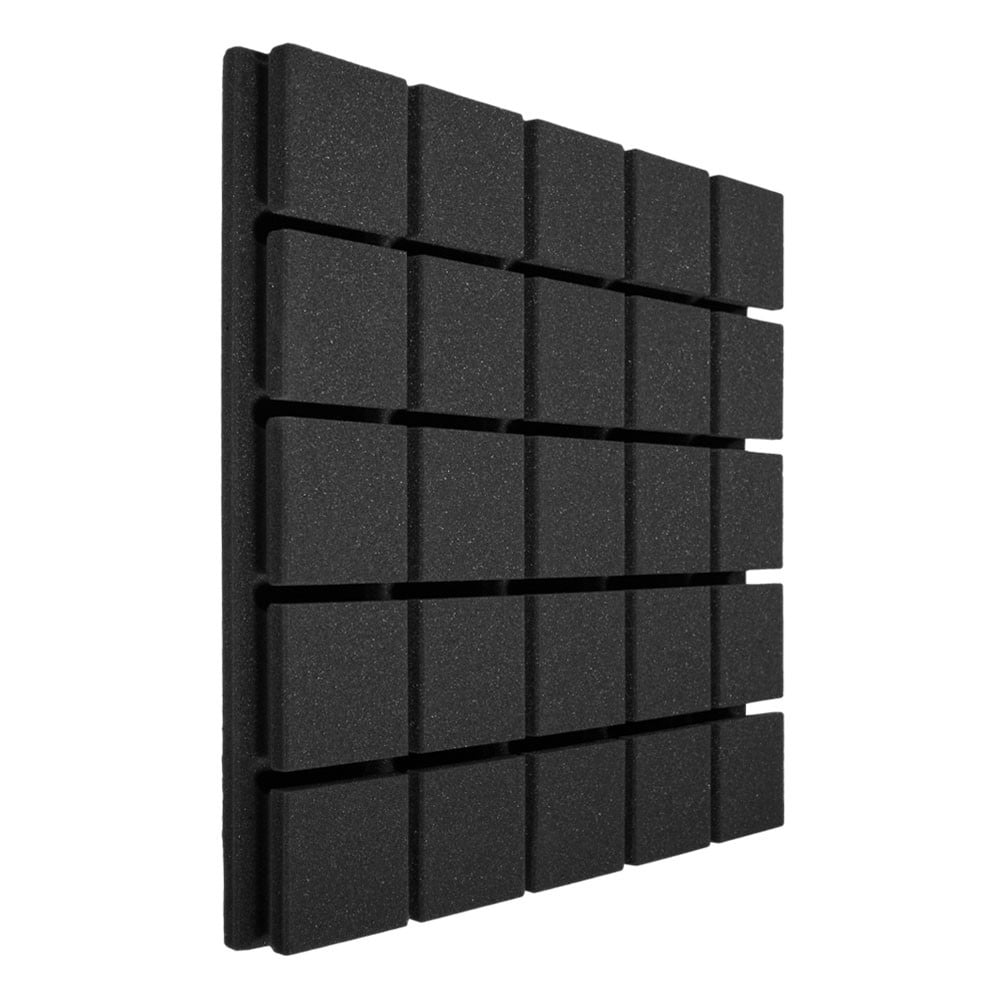 Панель з акустичного поролону Ecosound Tetras Black 50х50 см 50 мм Чорний графіт