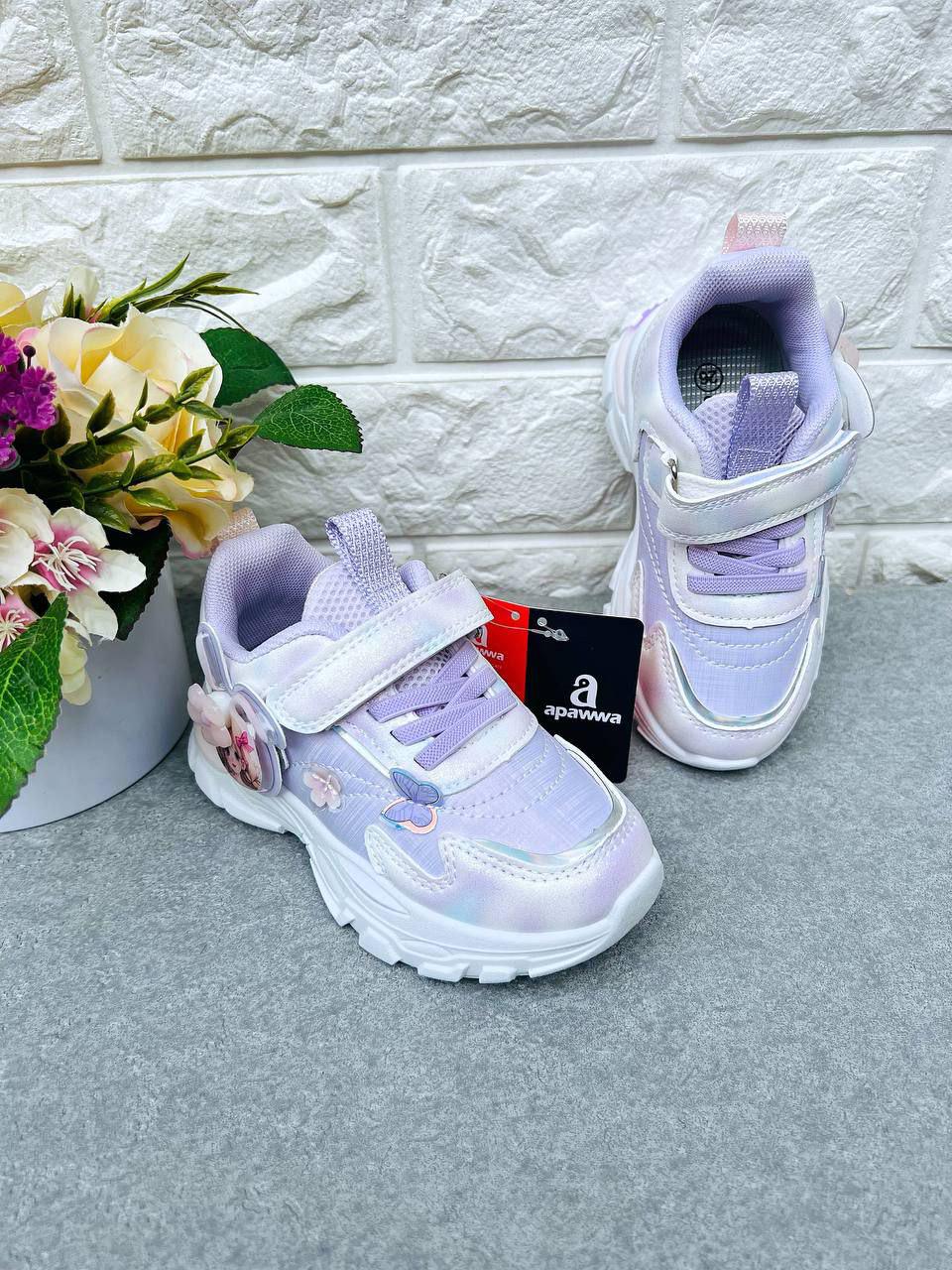 Кроссовки для девочки Apawwa 1566 р. 30 18,7 см Лиловый (1566-3)
