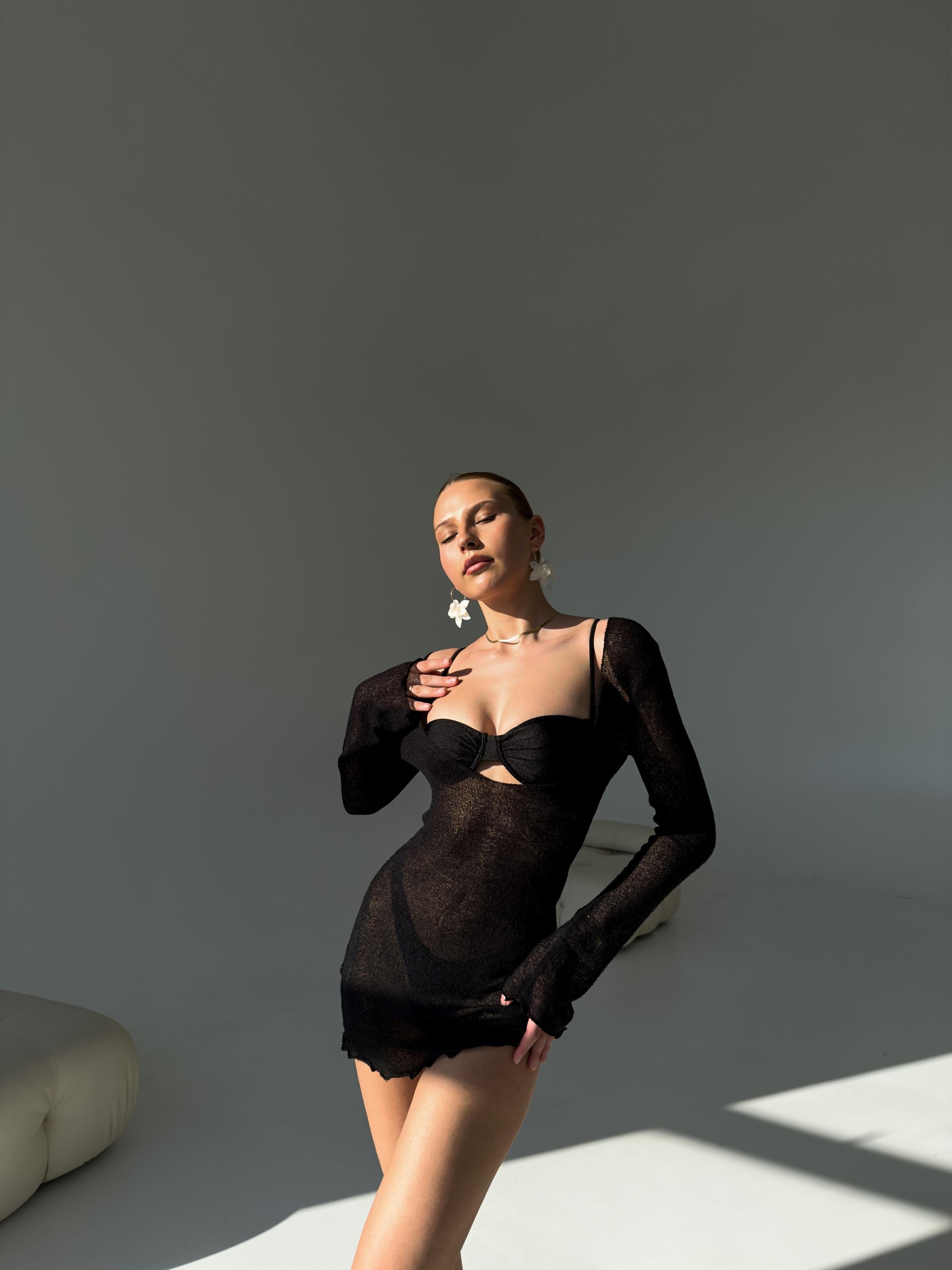 Туника женская Nova Vega S Черный (105-L031/2) - фото 3 Туника женская Nova Vega S Черный (105-L031/2) - фото 3