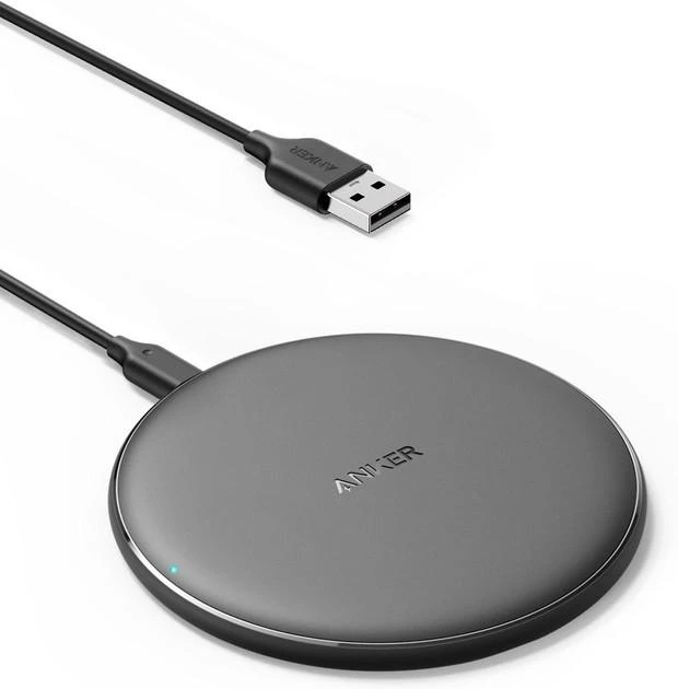 Зарядний пристрій бездротовий Anker 313 Wireless Charger Pad Qi 10W Black (32132141)