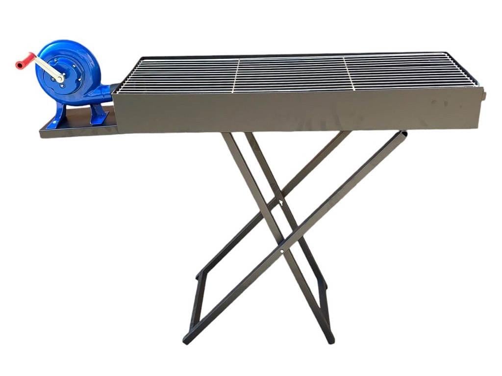 Мангал з розкладними ніжками з ручною дуйкою (26380369) Мангал з розкладними ніжками з ручною дуйкою (26380369)