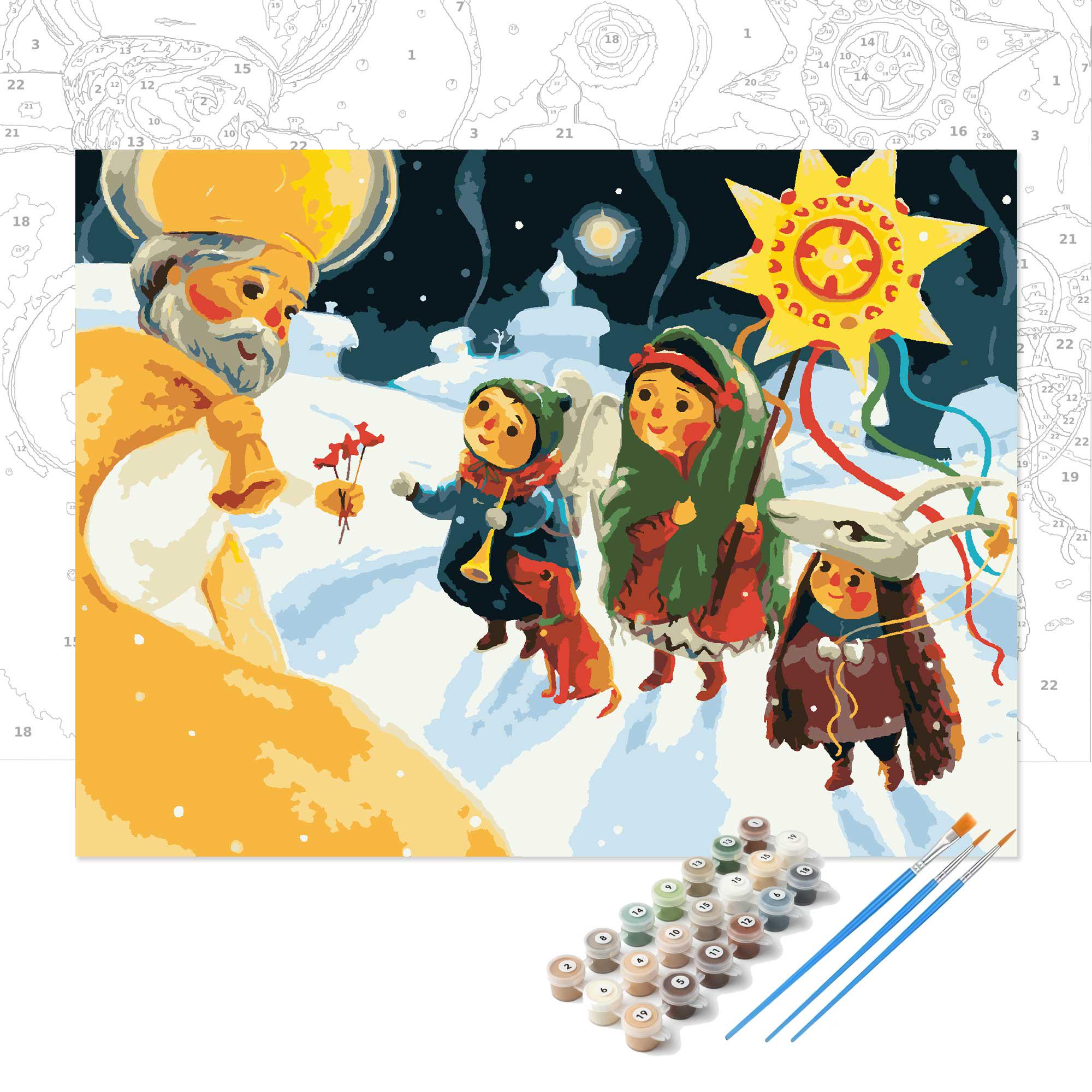 Картина за номерами Святий Миколай 30×40 см (00070)