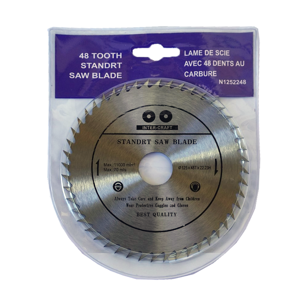 Диск пиляльний INTER - CRAFT 60 т без напайок 125x22 мм (54303)