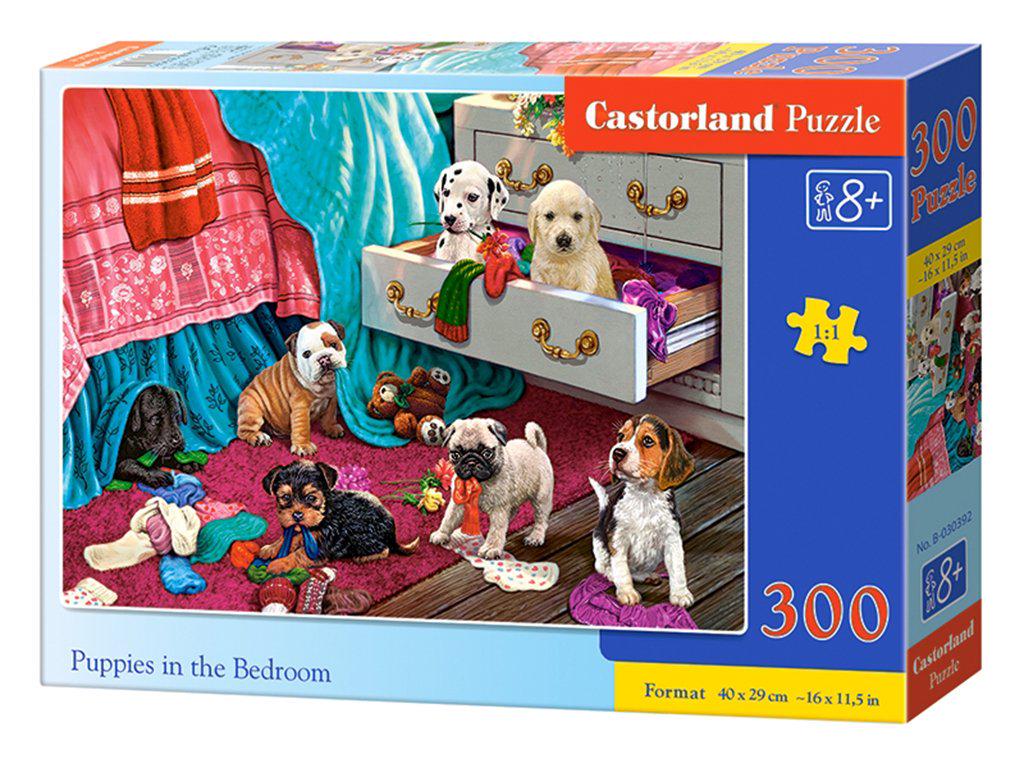 Пазли Castorland Цуценята в спальні b-030392 300 ел. (MTT-104435)