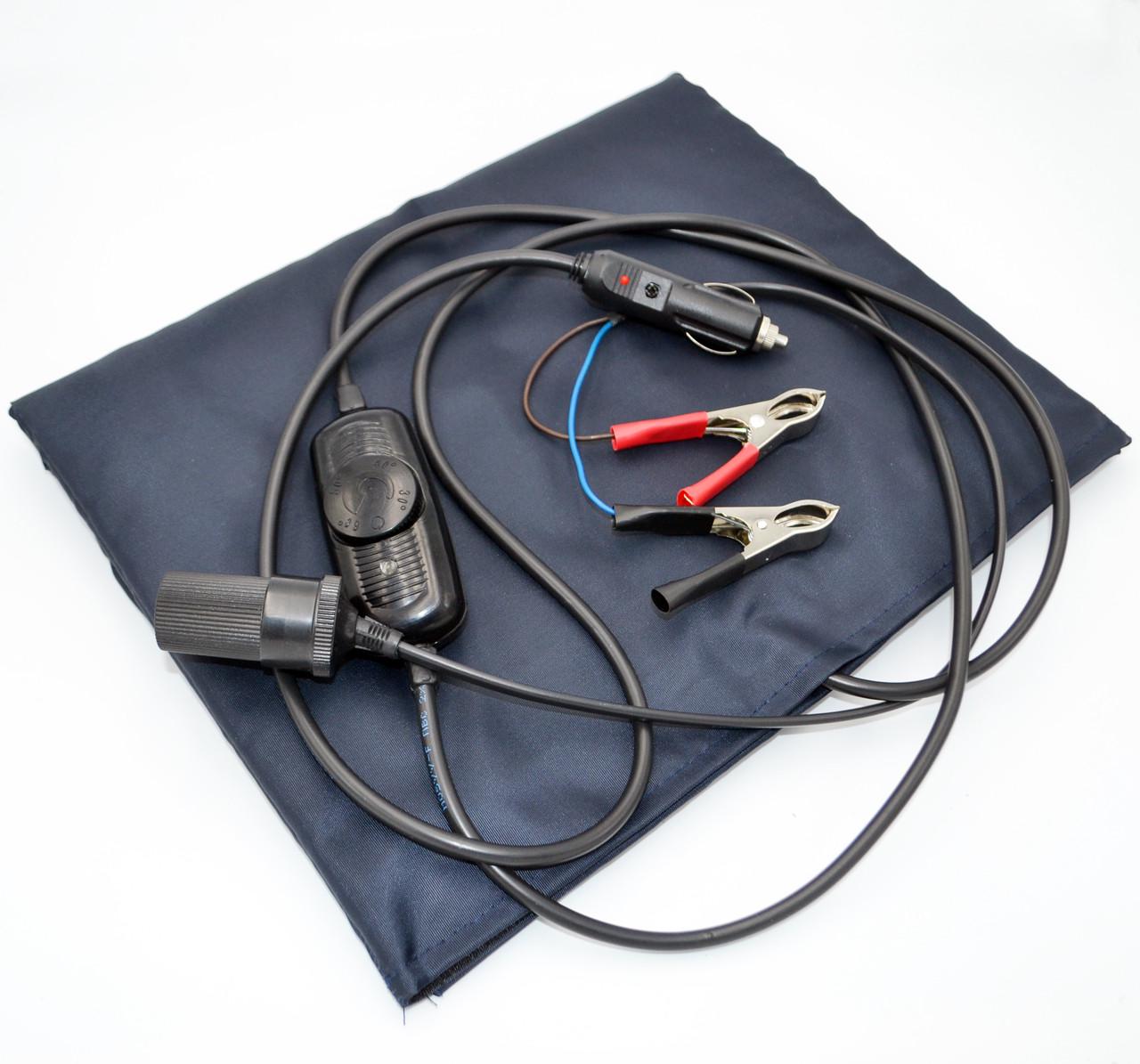 Электрогрелка для авто Shine ЕГ 1/12 от прикуривателя/клемм 45х30 см (iz13526)