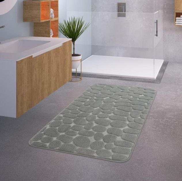 Килимок у ванну кімнату AQUA RUG Grey stones 60х40 см (50170) - фото 2