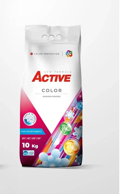 Стиральный порошок Active Color цветных вещей 10 кг на 135 стирок