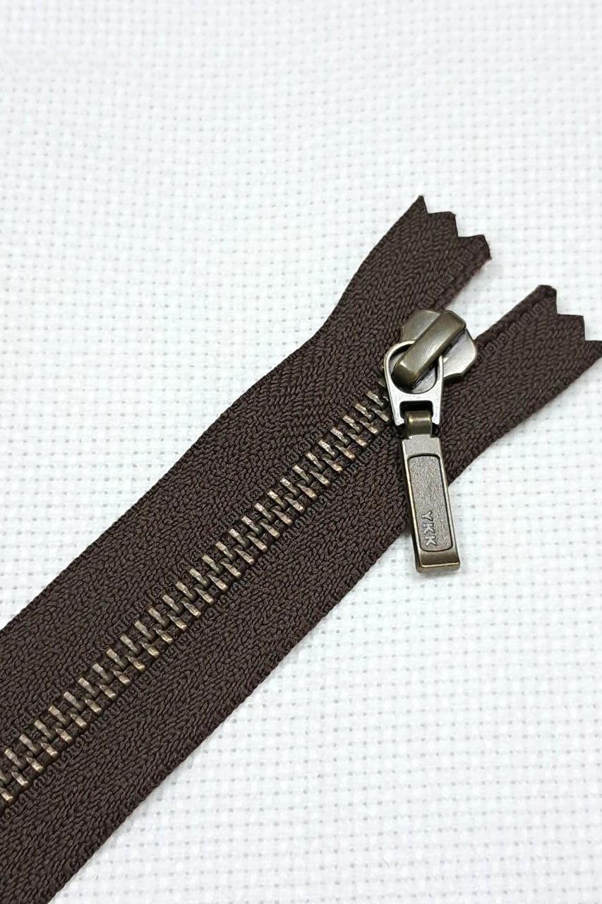 Молния YKK металлическая тип 5 16 см DA8DR7 Коричневый/Антик (2314250980)