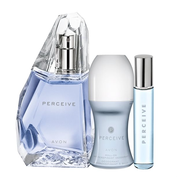 Набор парфюмированный женский Avon Perceive 3в1 аромат 50 мл аромат 10 мл дезодорант 50 мл (AV13599)