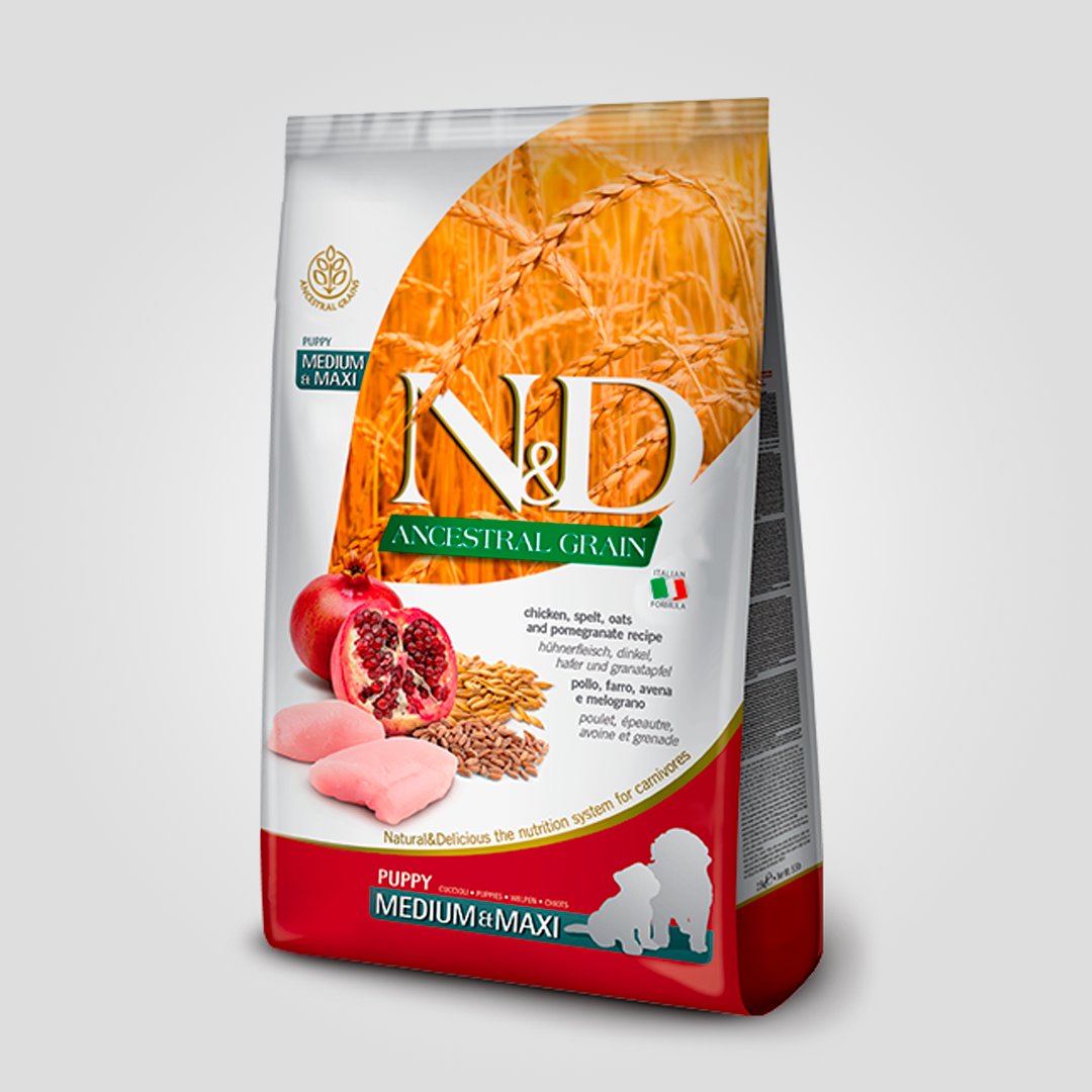 Корм сухой Farmina N&D Low Grain для щенков средних и крупных пород с курицей и гранатом 12 кг (2136628269)