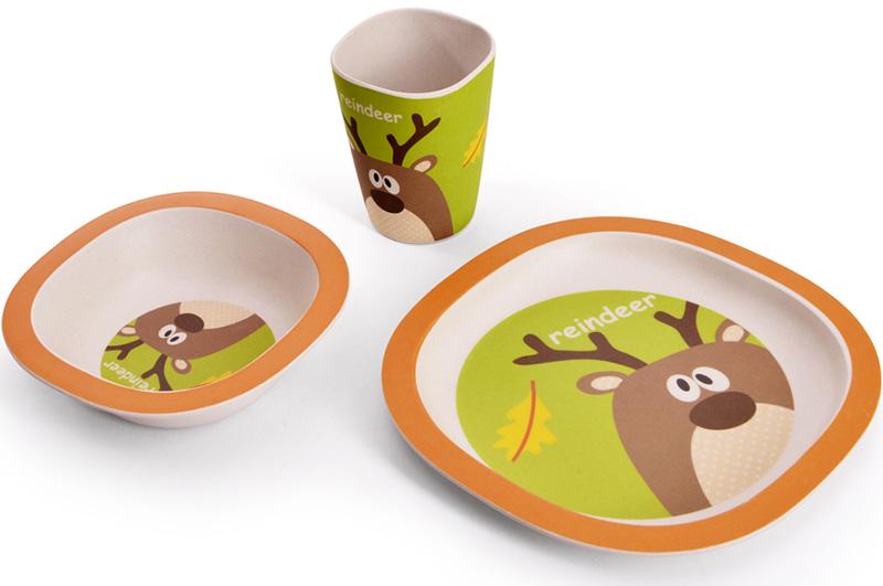 Набор детский Fissman Олененок 3 пр. бамбуковое волокно (FN-9492) - фото 2 Набор детский Fissman Олененок 3 пр. бамбуковое волокно (FN-9492) - фото 2