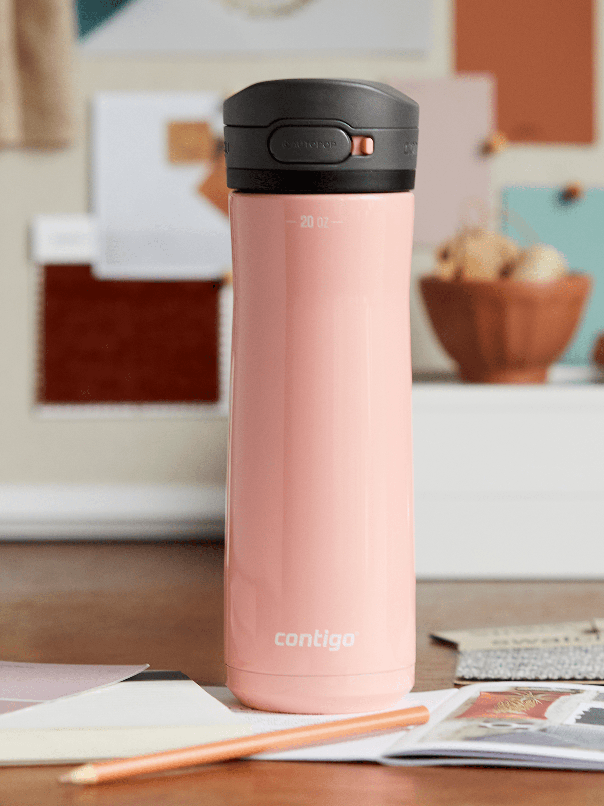 Термопляшка Contigo Jackson 590 мл Chill Pink Lemonade (2156482) - фото 8