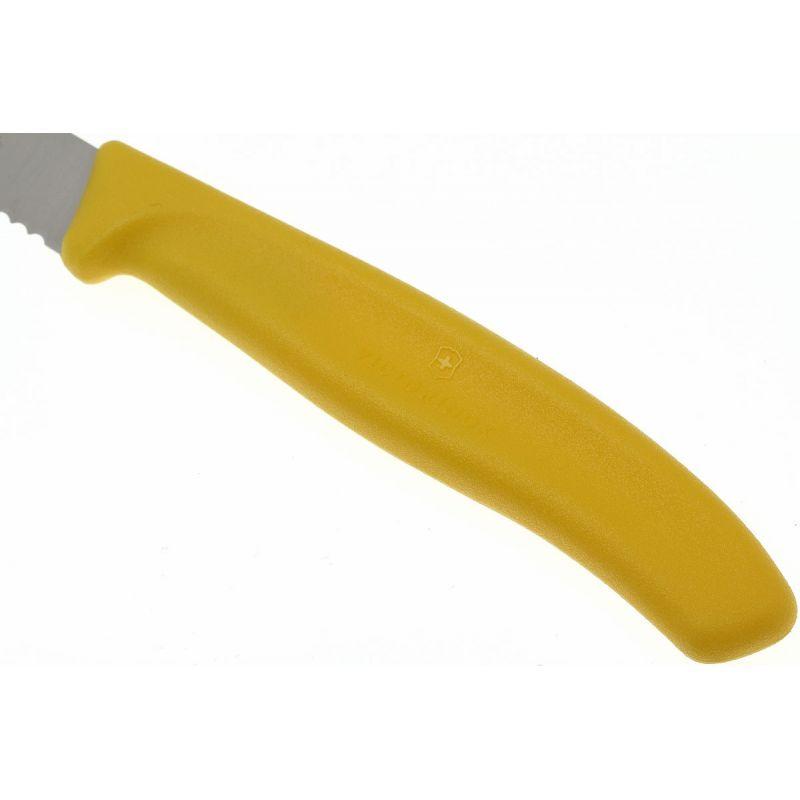 Нож с ребристым лезвием Victorinox 8,5 см Yellow (01128) - фото 3