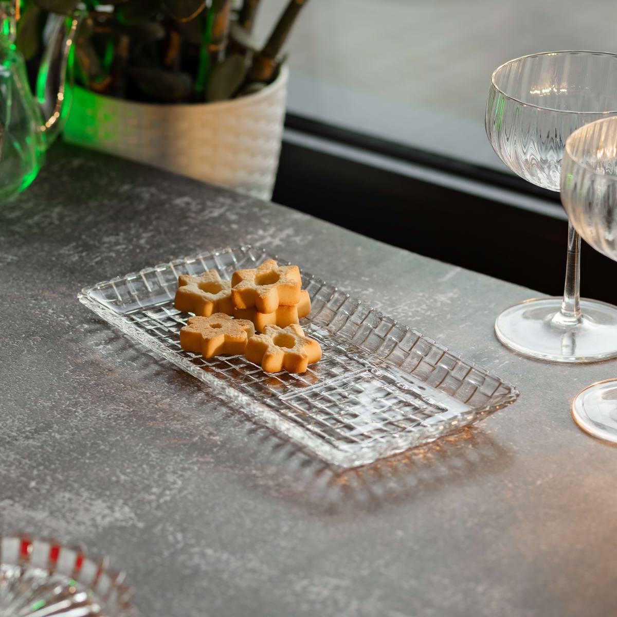 Блюдо для закусок YIWU HP-YH-33 стеклянное 25х12,5х1,5 см Прозрачный (24973196) - фото 4 Блюдо для закусок YIWU HP-YH-33 стеклянное 25х12,5х1,5 см Прозрачный (24973196) - фото 4