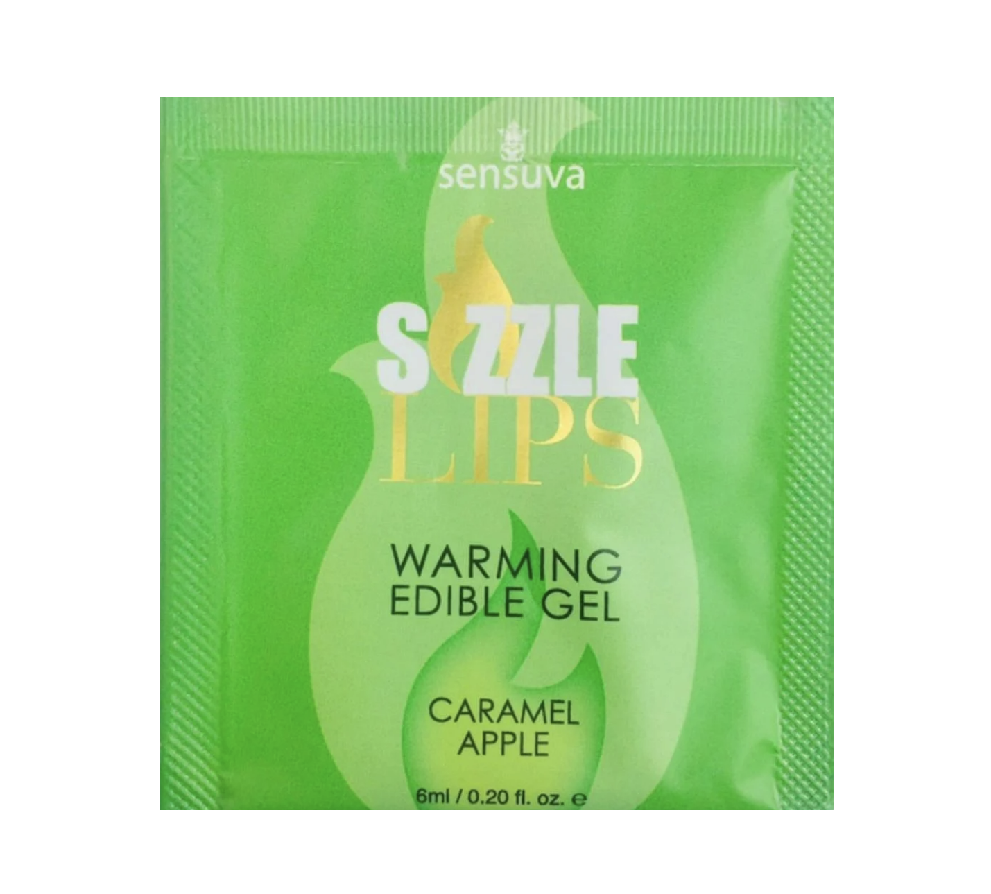 Пробник массажного геля Sensuva Sizzle Lips Caramel Apple 6 мл