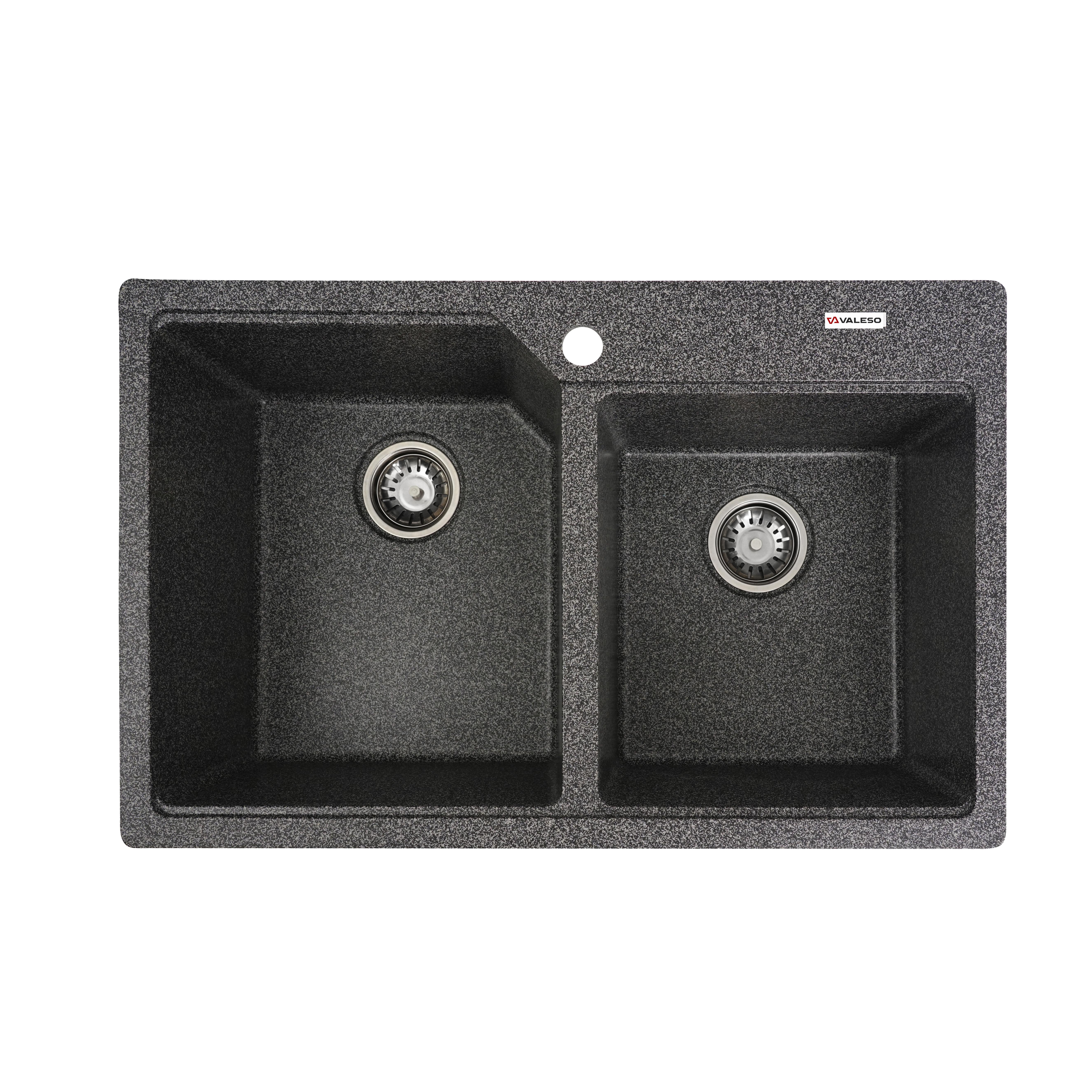 Гранітна мийка для кухні Valeso HARMONY 7850 матова Графіт