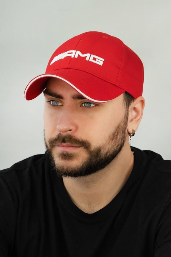 Бейсболка для автомобилистов Braxton "AMG" унисекс Красный (1321)