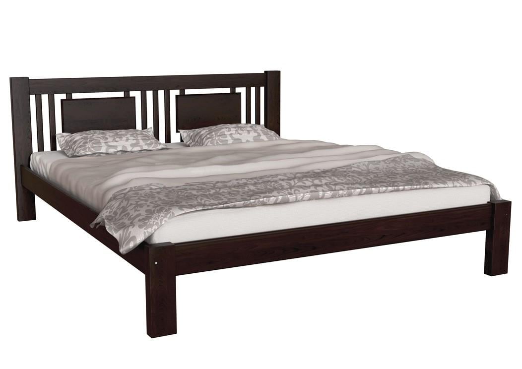 Кровать двухспальная деревянная Скиф Л-225 140х200 см Орех (29015890)