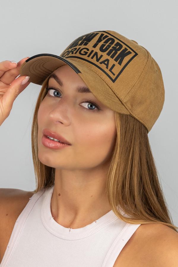 Кепка трекерка унисекс с накаткой New York One Size Кемел (1550)