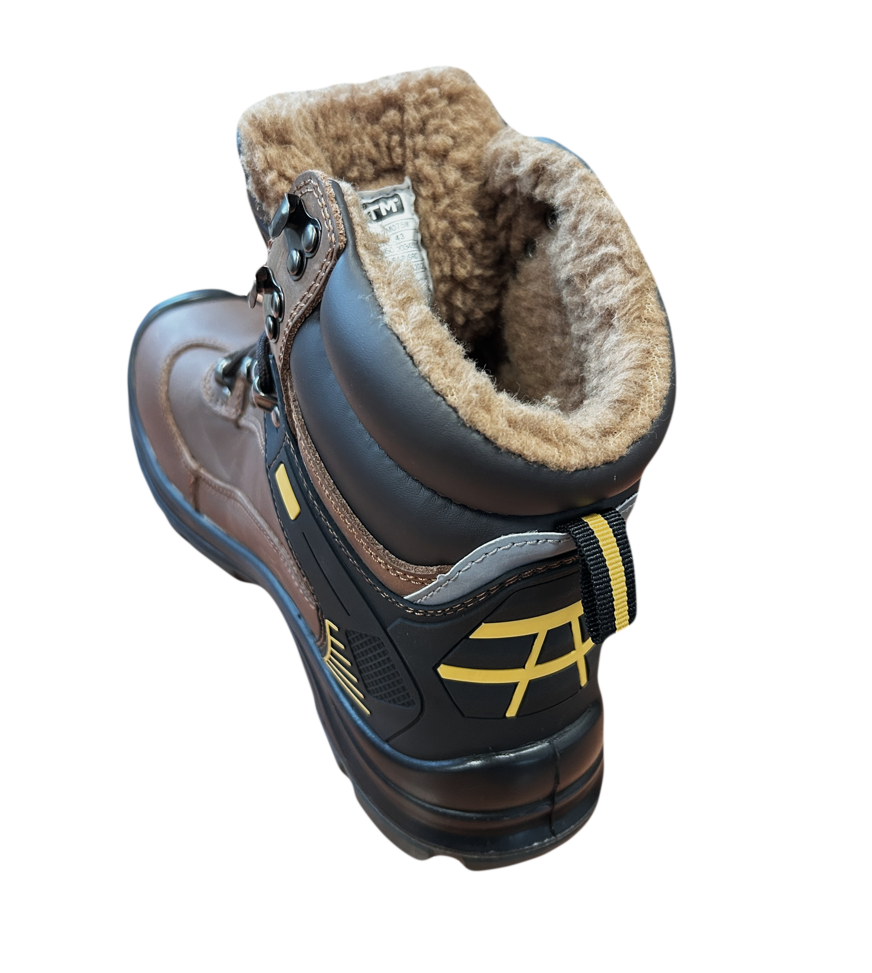 Черевики робочі утеплені композитним носком шкіра S1P SRC р. 40 Коричневий (gtm_872593) - фото 6