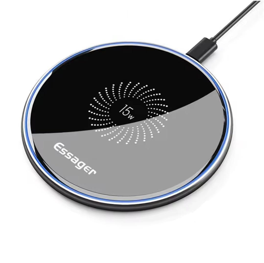 Зарядное устройство для беспроводной связи ESSAGER 15W quick charge QI (25397336) Зарядное устройство для беспроводной связи ESSAGER 15W quick charge QI (25397336)