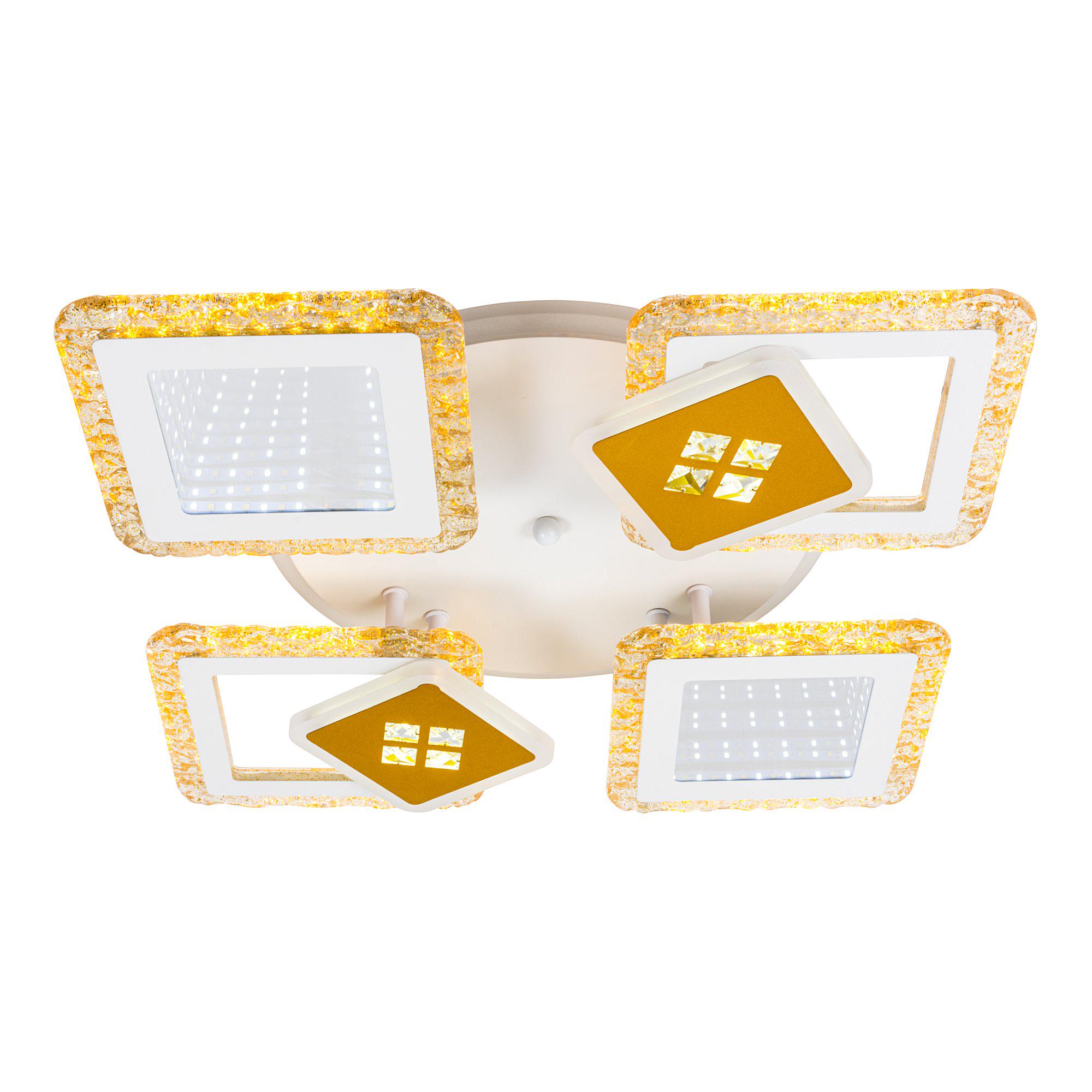 Люстра светодиодная с пультом Valeso V K39940-4+2+1 White/Gold (000036404) - фото 2