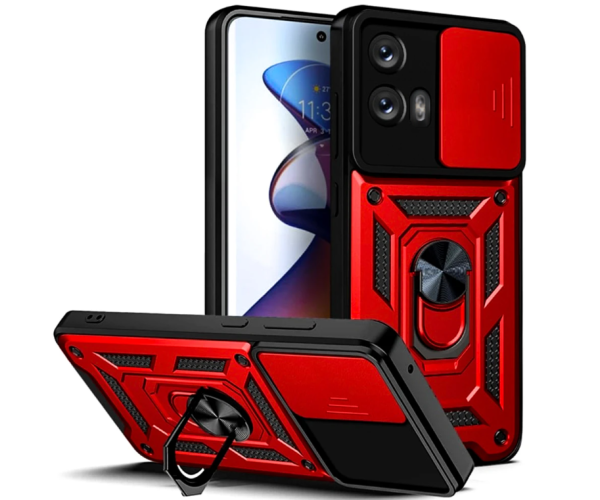 Чехол накладка Ricco Camera Sliding для Motorola Moto G24 Красный