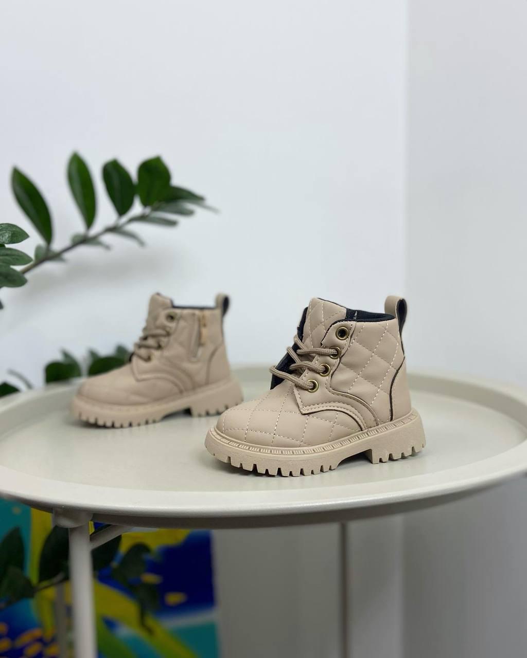 Ботинки детские осенние 1111 р. 21 Бежевый (23180548)