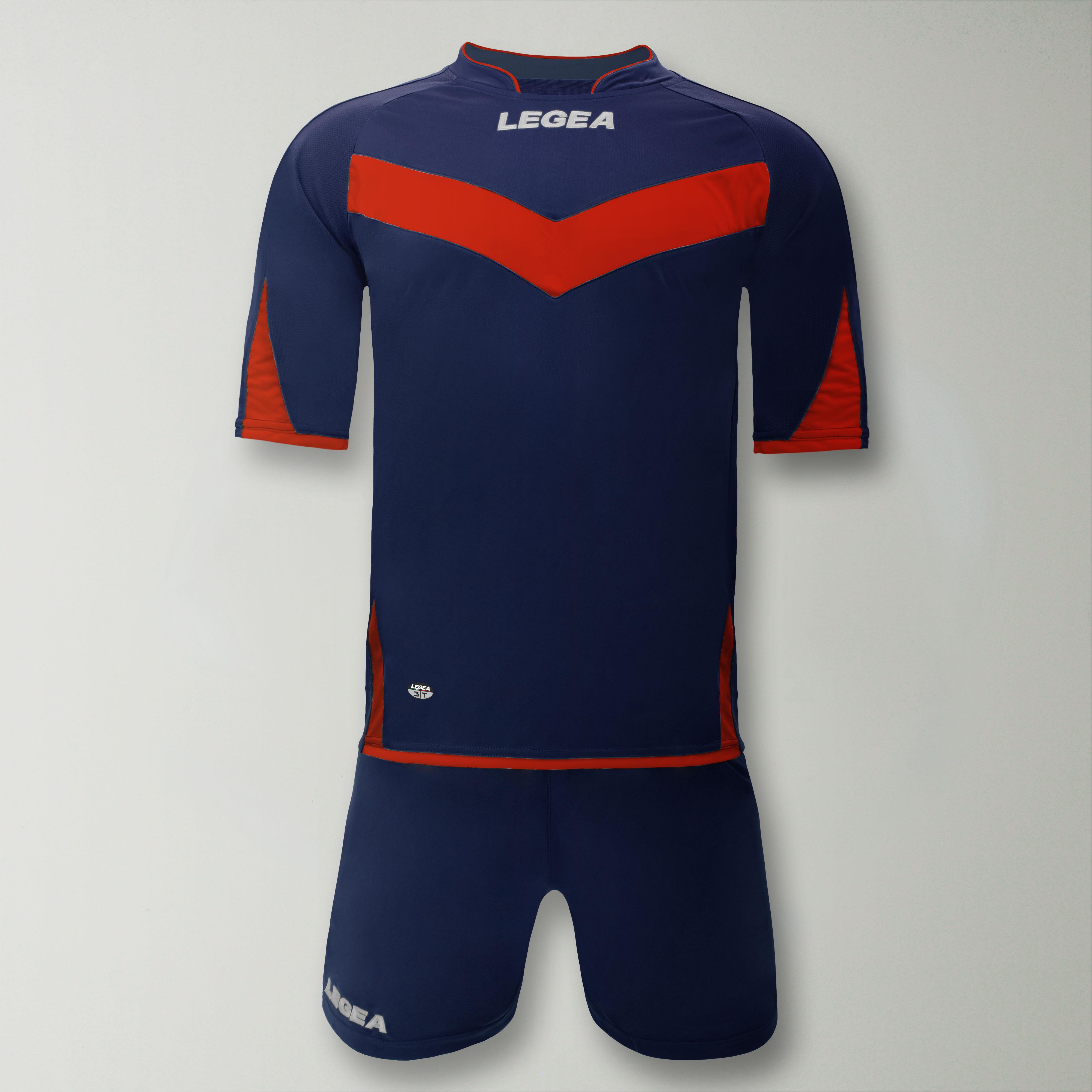 Футбольная форма Legea KIT6050 ARAGONA 3XS Navy Red - фото 1