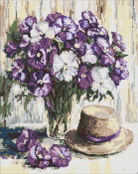 Алмазна мозаїка Квітковий натюрморт art_selena_ua 40х50 см (AMO20174)
