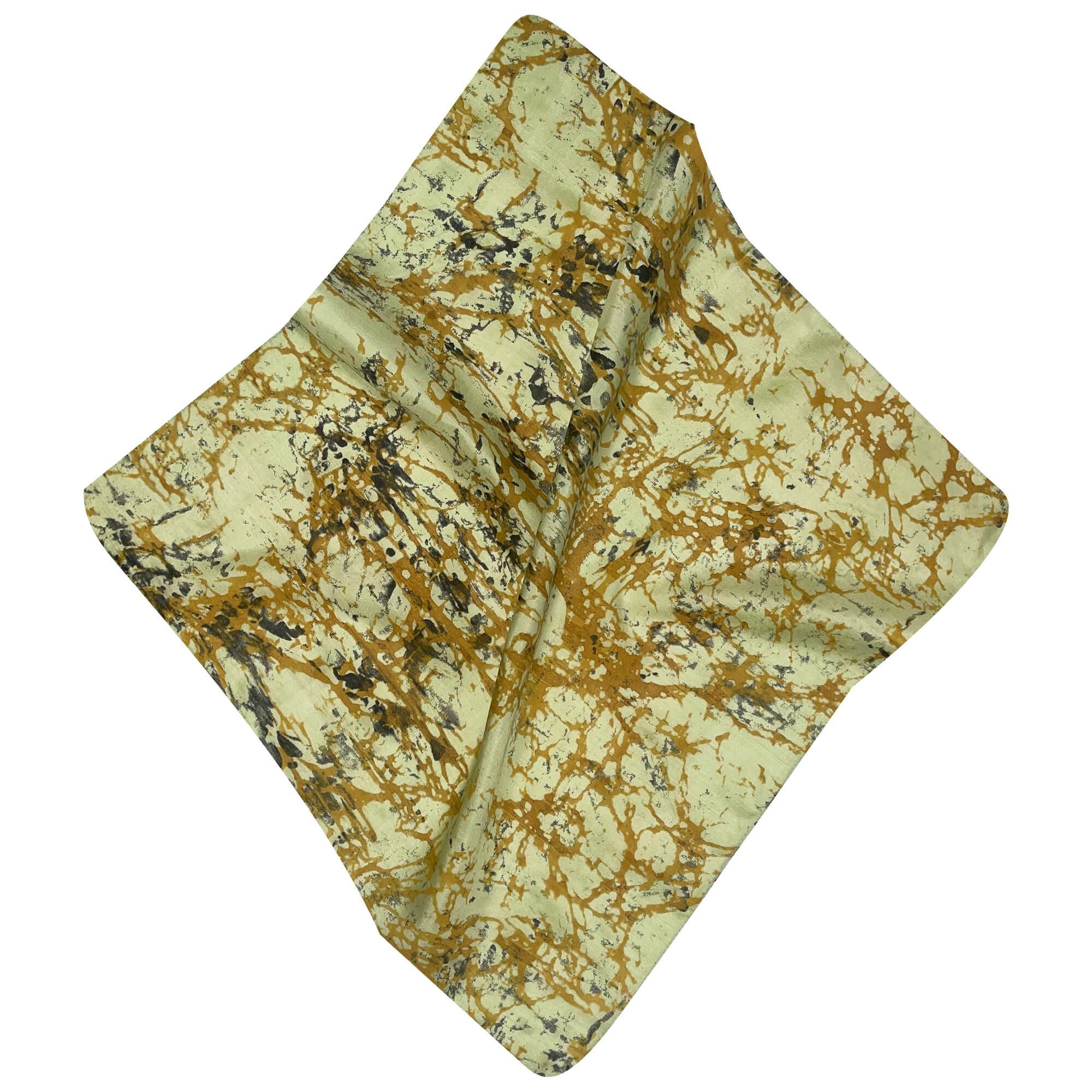 Платок шелковый Silk Route 50х50 см Салатовый (1723)