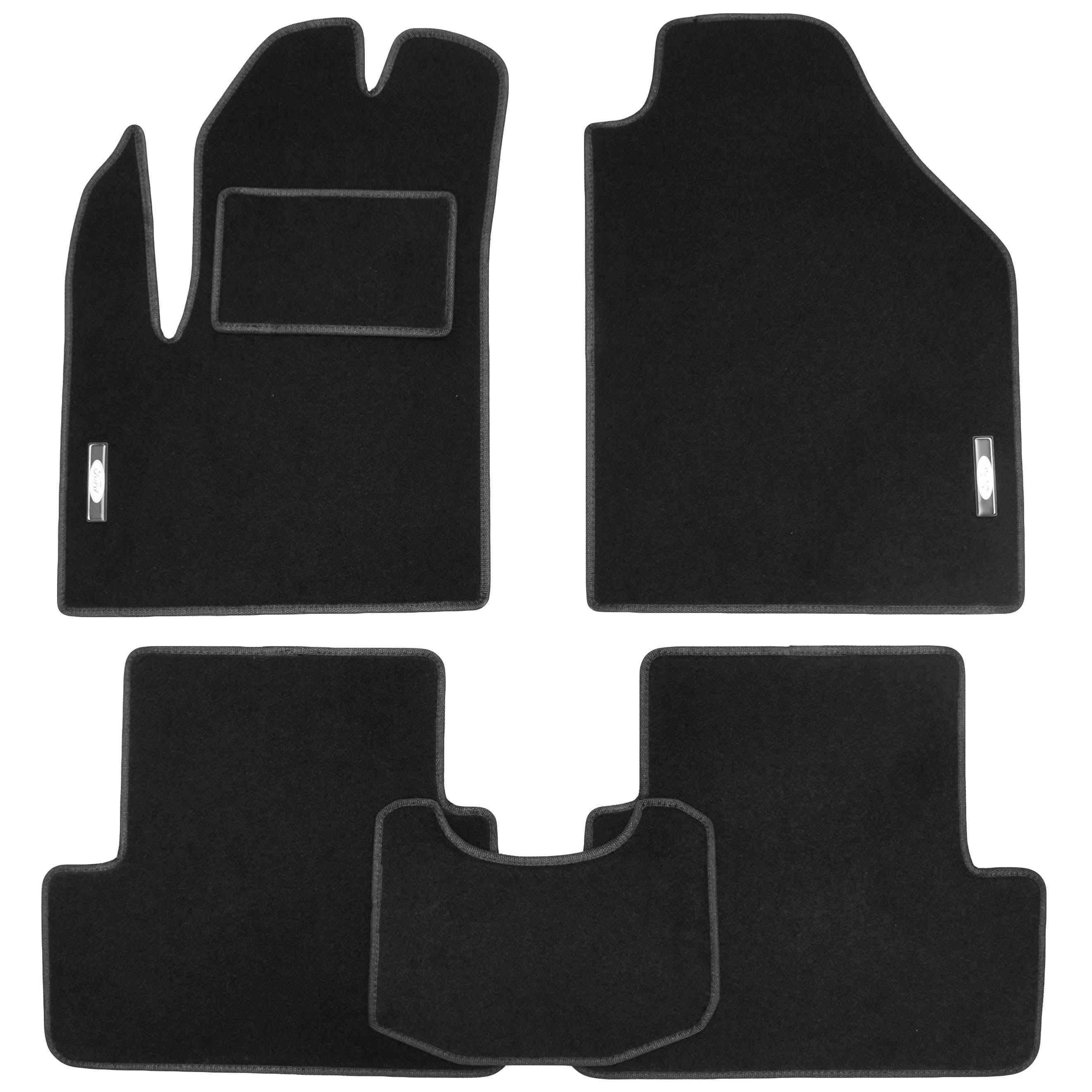 Коврики в салон для Ford Connect 2002-2013 текстильные Черный